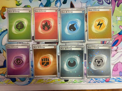 2023 Pokemon Scarlet Violet 151 Basic Energy Holo 8 Card Set - Image 1