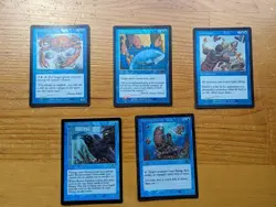 MTG Urza's Legacy FOIL Uncommon blue bundle (5 cards), King Crab, Levitation etc - Image 1