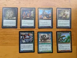 MTG Urza's Destiny and Legacy FOIL Uncommon colorless bundle (7 cards), see desc - Image 1