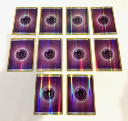 SET OF 10 POKEMON TCG SUN & MOON REVERSE HOLO PURPLE PSYCHIC ENERGY CARD LOT - Image 1