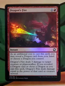 X 1 Dragon's Fire FOIL NM Forgotten Realms 139 MTG Magic The Gathering - Image 1