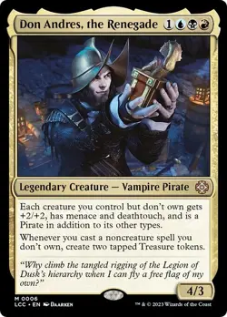 DON ANDRES, THE RENEGADE mtg NM-M Commander Lost Caverns of Ixalan 1 Mythic - Image 1