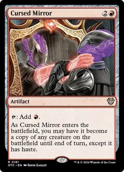 CURSED MIRROR mtg NM-M Commander Outlaws of Thunder Junction Rare - Image 1