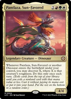 PANTLAZA, SUN-FAVORED mtg NM-M Commander Lost Caverns of Ixalan 1 Mythic - Image 1