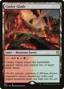 CINDER GLADE x4 mtg NM-M Commander Baldurs Gate 4 Rare - Image 1