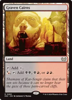 GRAVEN CAIRNS x4 mtg NM-M Commander Duskmourn 4 Rare - Image 1