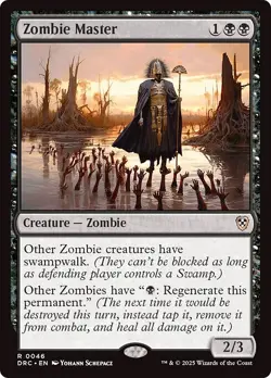 ZOMBIE MASTER mtg NM-M Commander Aetherdrift 1 Rare - Image 1