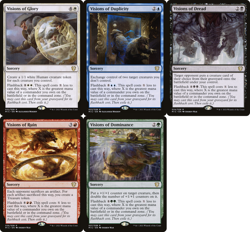 VISIONS of Dread Glory Ruin Dominance Duplicity - ALL 5 mtg NM-M MIC Commander - Image 1