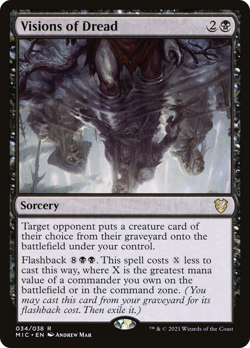 VISIONS of Dread Glory Ruin Dominance Duplicity - ALL 5 mtg NM-M MIC Commander - Image 5
