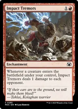 IMPACT TREMORS x4 mtg NM-M Commander March of The Machine 4 Common - Image 1