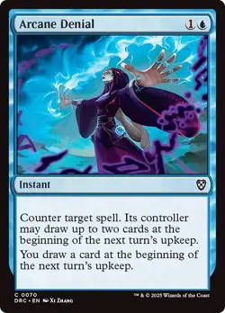 ARCANE DENIAL x4 mtg NM-M Commander Aetherdrift 4 Common - Image 1