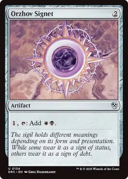 ORZHOV SIGNET x4 mtg NM-M Commander Aetherdrift 4 Unc - Image 1
