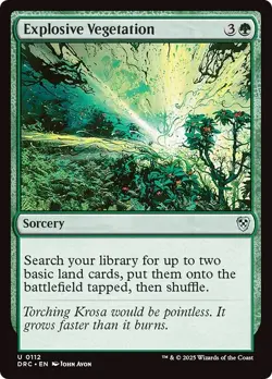 EXPLOSIVE VEGETATION x4 mtg NM-M Commander Aetherdrift 4 Unc - Image 1