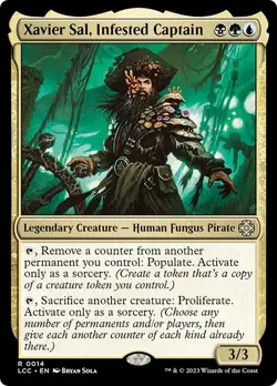 XAVIER SAL, INFESTED CAPTAIN mtg NM-M Commander Lost Caverns of Ixalan 1 Rare - Image 1
