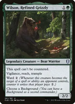 WILSON, REFINED GRIZZLY x4 mtg NM Commander Legends Baldurs Gate 4 Unc - Image 1