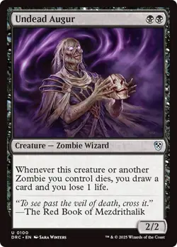 UNDEAD AUGUR x4 mtg NM-M Commander Aetherdrift 4 Unc - Image 1