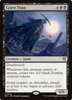 GRAVE TITAN mtg NM-M Commander Aetherdrift 1 Mythic - Image 1