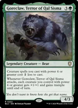 GORECLAW TERROR OF QAL SISMA x1 mtg NM-M Commander Bloomburrow 1 Rare - Image 1