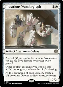 ILLUSTRIOUS WANDERGLYPH mtg NM-M Commander Lost Caverns of Ixalan 1 Rare - Image 1