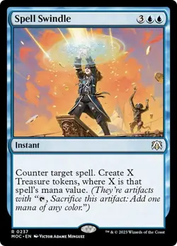 SPELL SWINDLE mtg NM-M Commander March of The Machine 1 Rare - Image 1