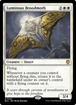LUMINOUS BROODMOTH x1 mtg NM-M Commander Bloomburrow 1 Mythic - Image 1