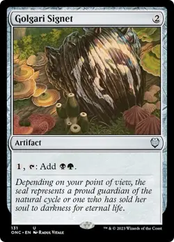 GOLGARI SIGNET x4 mtg NM-M Commander Phyrexia 4 Unc - Image 1