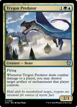 TRYGON PREDATOR x4 mtg NM-M Commander Outlaws of Thunder Junction 4 Unc - Image 1