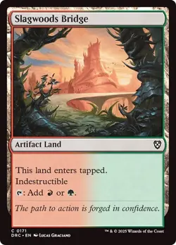 SLAGWOODS BRIDGE x4 mtg NM-M Commander Aetherdrift 4 Common - Image 1