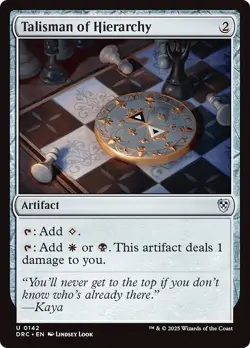 TALISMAN OF HIERARCHY x4 mtg NM-M Commander Aetherdrift 4 Unc - Image 1