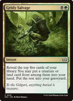 GRISLY SALVAGE x4 mtg NM-M Commander Duskmourn 4 Common - Image 1