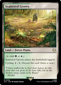 SCATTERED GROVES x4 mtg NM-M Tales of Middle-Earth Commander 4 Rare - Image 1