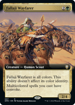 Extended Art FALLAJI WAYFARER mtg NM-M Commander Dominaria United Rare - Image 1