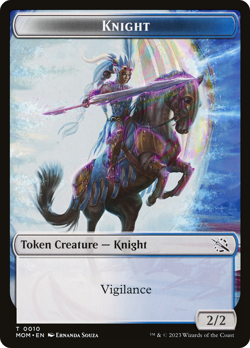 ASSASSIN // KNIGHT TOKEN x4 mtg NM Commander March of The Machine - Image 2