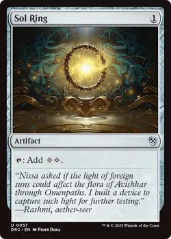 SOL RING x4 mtg NM-M Commander Aetherdrift 4 Unc - Image 1