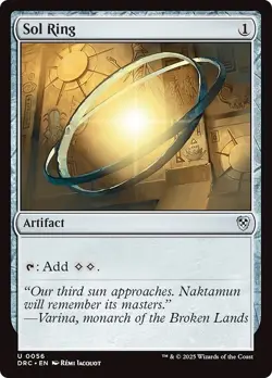 SOL RING x4 mtg NM-M Commander Aetherdrift 4 Unc - Image 1