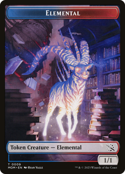 ELEMENTAL // ELEMENTAL TOKEN x4 mtg NM Commander March of The Machine - Image 2