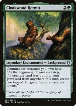 CLOAKWOOD HERMIT x4 mtg NM-M Commander Legends Baldurs Gate 4 Unc - Image 1