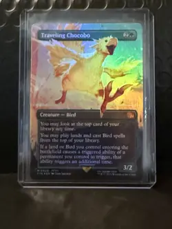MTG Final Fantasy: Traveling Chocobo (Borderless) Foil #0406 - Image 1