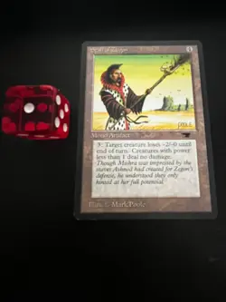 MTG STAFF OF ZEGON EXC ANTIQUITIES AQ VINTAGE - MAGIC - Image 1