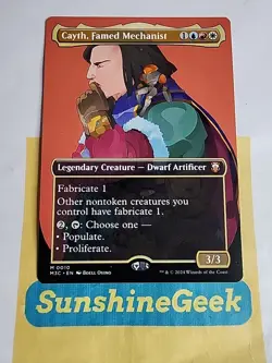 Cayth, Famed Mechanist (Borderless) Commander: Modern Horizons 3 Regular - Image 1