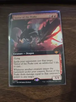Magic the Gathering Terror of the Peaks (Extended Art) OTJ Regular - Image 1