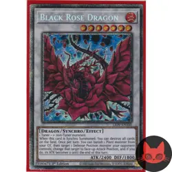 Yugioh Black Rose Dragon LIOV-EN100 Starlight Rare 1st Edition NM - Image 1
