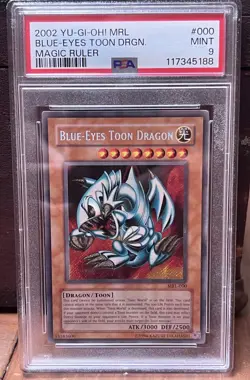Yu-Gi-Oh! 2002 Magic Ruler BLUE-EYES TOON DRAGON MRL-000 - Graded PSA 9 - Image 1