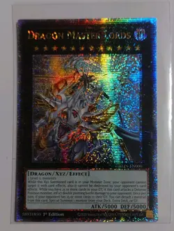 Dragon Master Lords ALIN-EN000 Quarter Century Secret Rare 1st Ed - Image 1