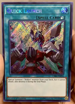 Yugioh Quick Launch CIBR-EN056 Secret Rare 1st Ed NM w/Tracking - Image 2
