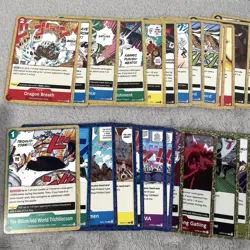 One Piece Card Game 232 Card Bulk Lot Character Common Uncommon Cards NM - Image 2