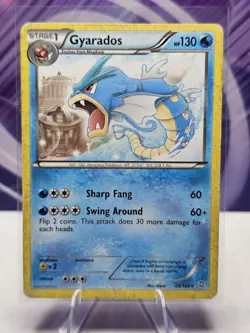 Gyarados 24/124 Regular Rare Dragons Exalted Pokemon Card 2012 Nintendo TCG - Image 1