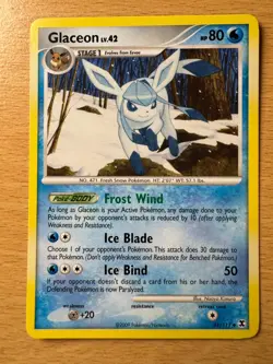 Pokemon TCG Glaceon Rising Rivals Card 41/111 Regular Uncommon Card NM - Image 1