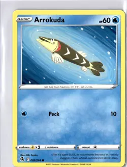 Arrokuda 082/264 Common SV Fusion Strike LP Pokemon Card - Image 1