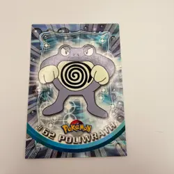 #62 Poliwrath Topps Pokemon Card Tv Animation Edition Blue Logo - Image 1